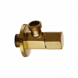 Кран шаровый для воды KAISER угловой 1/2х1/2 Gold