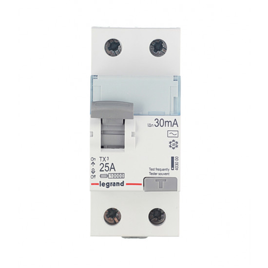 УЗО Legrand TX3 (403000) 25А 30 мА 2P тип AC 10 кА