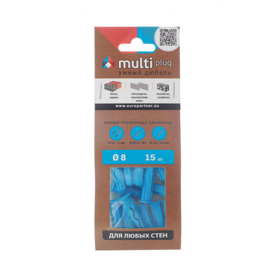 Дюбель универсальный MULTI plug 8x32 мм нейлон (15 шт.)
