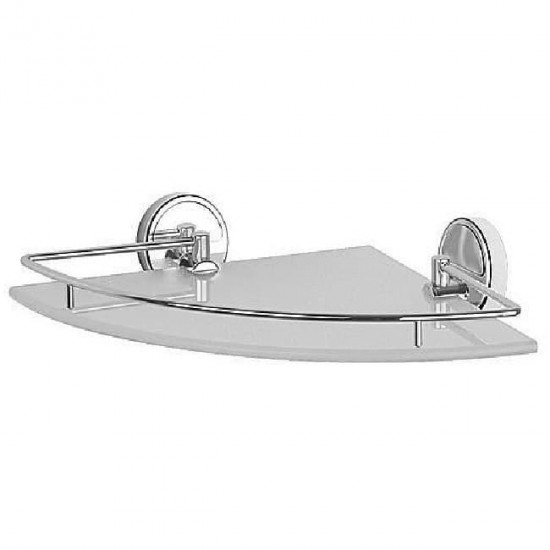 Полка одинарная Classic elite стекло матовое, белое C012