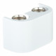 Узел нижнего подключения прямой Simplex Standard Line D1/50 H-образный 1/2 НР(ш) х 3/4 EK для радиатора c ниппелями 1/2" с декоративной панелью