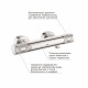 Смеситель для душа без излива Grohe Grohtherm 1000 Performance 34776000 с термостатом без лейки