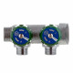 Коллектор Stout (SMB-6850-341202) 3/4 ВР(г) х 2 выхода 1/2 НР(ш) х 3/4 НР(ш) регулирующий