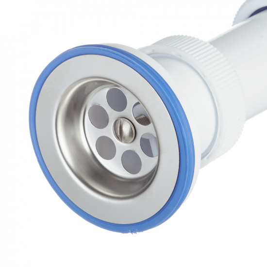 Сифон для мойки VIRPLAST by WIRQUIN 30986170 1 1/2"х40 с выпуском D 70 мм и соединением 40/50 мм