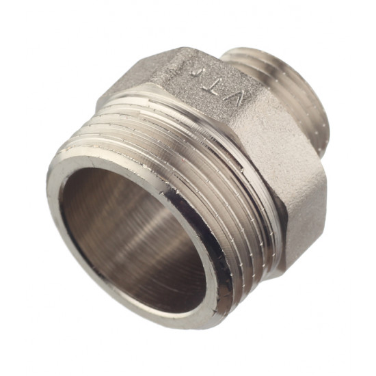 Ниппель переходной Valtec (VTr.580.N.0604) 1 НР(ш) х 1/2 НР(ш) латунный