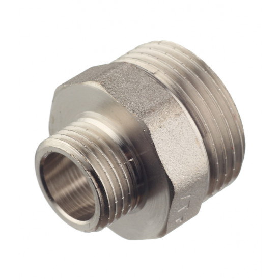 Ниппель переходной Valtec (VTr.580.N.0604) 1 НР(ш) х 1/2 НР(ш) латунный