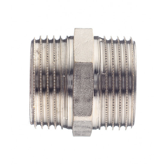 Ниппель Stout (SFT-0004-000011) 1 НР(ш) х 1 НР(ш) латунный