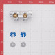 Коллектор Far (FK 3821 3412TP) 3/4 ВР(г) х 2 выхода 1/2 НР(ш) х 3/4 НР(ш) регулируeмый