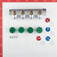 Коллектор Stout (SMB-6850-013404) 1 ВР(г) х 4 выхода 3/4(ЕК) х 1 НР(ш) регулирующий