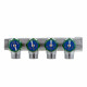 Коллектор Stout (SMB-6850-013404) 1 ВР(г) х 4 выхода 3/4(ЕК) х 1 НР(ш) регулирующий
