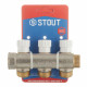 Коллектор Stout (SMB 6851 343403) 3/4 ВР(г) х 3 выхода 3/4(ЕК) х 3/4 НР(ш) регулирующий