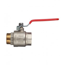 Кран шаровой латунный VALTEC Base (VT.215.N.08) 1 1/2 ВР(г) х 1 1/2 НР(ш) ручка прямой